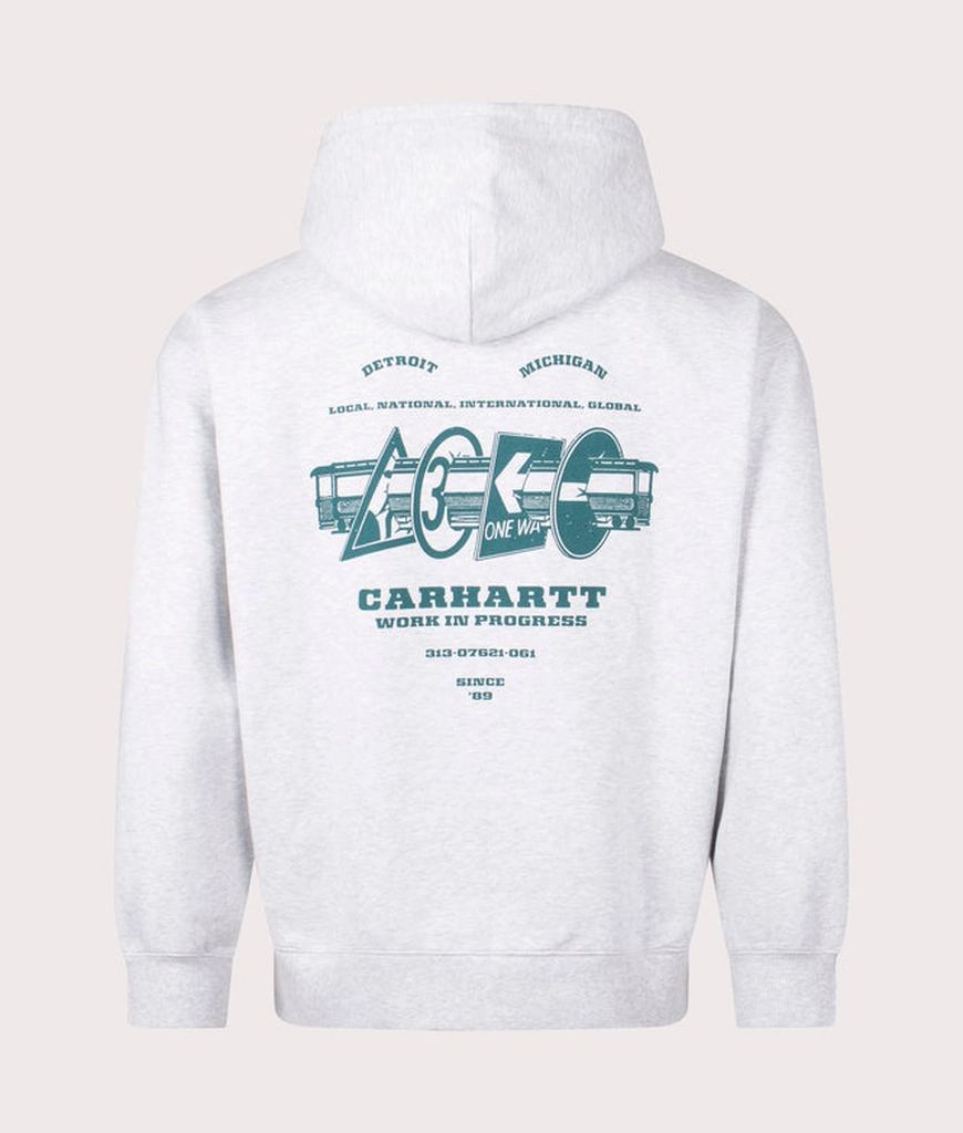 Carhartt WIP Mens Oversized Zip Through Runaway Hoodie
